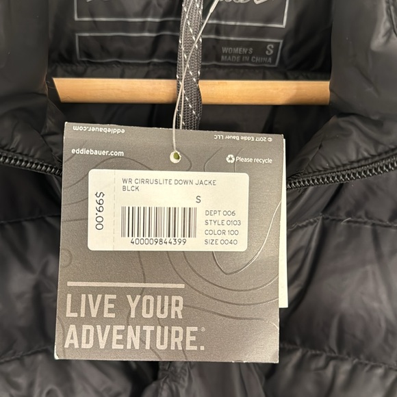 Eddie Bauer Women Storm Repel Jacket Black Size Small - New! - Picture 6 of 8